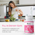 Suplemento de vitamina B12 comprimidos de vitamina B12 com sabor de cereja